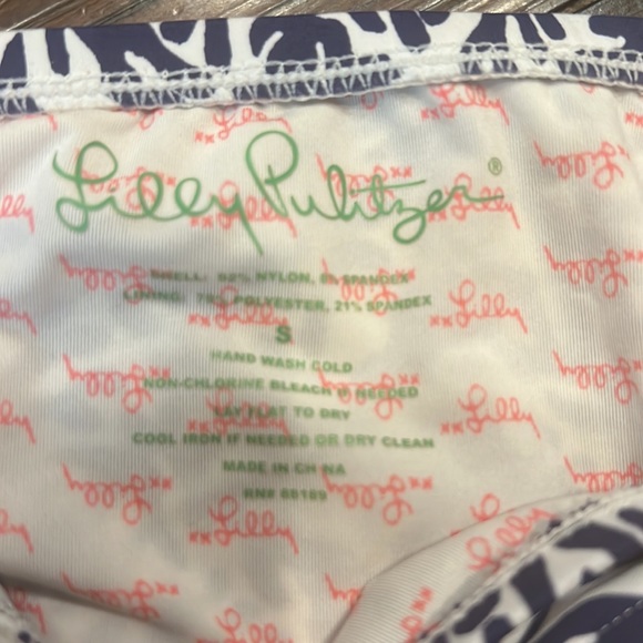 Lilly Pulitzer blue string bikini bottoms. Size Small - Picture 2 of 4